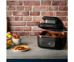 Russell Hobbs 5.5L SatisFry Air & Grill Multi Cooker in Black, model 26520, available at Keans Claremorris
