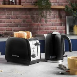Russell Hobbs 2 Slice Toaster Black Stainless Steel 26550 sleek design Keans Claremorris
