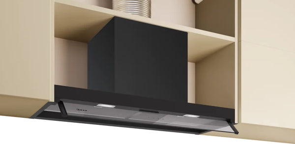 Neff N 50, Integrated Design Hood, 80 cm, Clear glass, Matt black | D85XCC2S0B