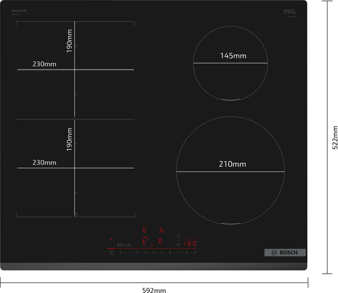 Bosch Series 6 60cm Frameless Induction Hob PIX631HC1E - Image 9