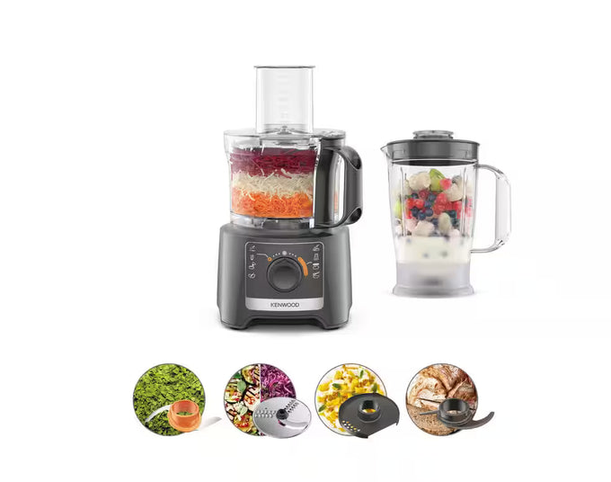 Kenwood MultiPro Compact FDP31.170GY Food Processor & Blender – Slate Grey - Image 1