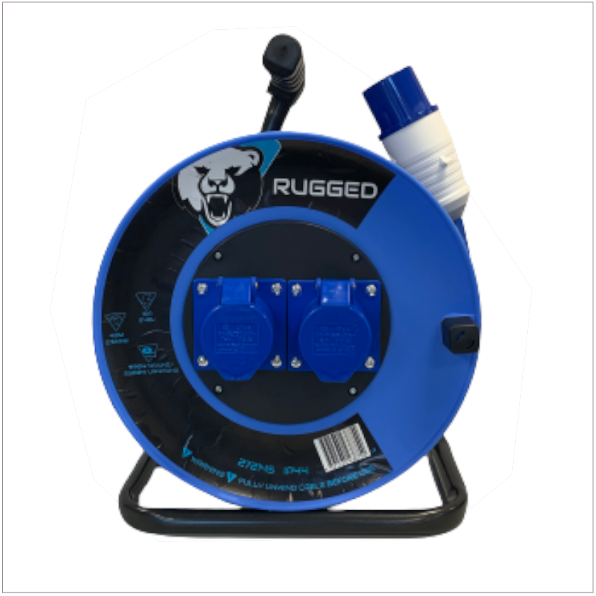 40 Mtr 16A 220V 2 Socket 2.5mm Cable Reel by Keans Claremorris – durable, long reach power extension for home and