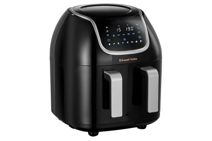 Russell Hobbs 8.5L Dual Basket Air Fryer with touchscreen, 8 presets, sync cooking, energy-saving – Keans Claremorris