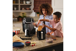 Russell Hobbs 8.5L SatisFry Dual Basket Air Fryer 27290 Black - Large Capacity, Snappi Design | Keans Claremorris