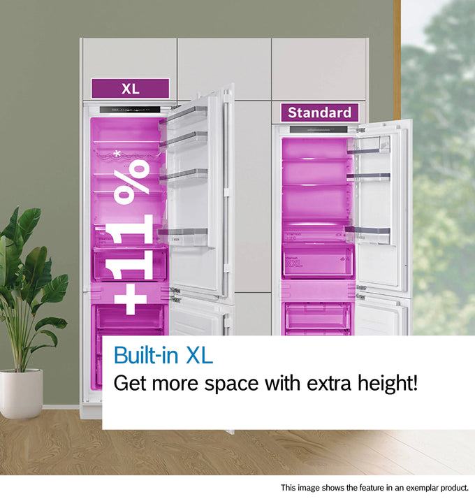 Bosch Series 2 No Frost 193.5 x 54. Sliding hinge Integrated Fridge Freezer – KIN96NSE0G - Image 5