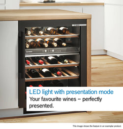 Bosch Series 6 Wine Cooler Glass Door 82x60cm| KUW21AHG0G