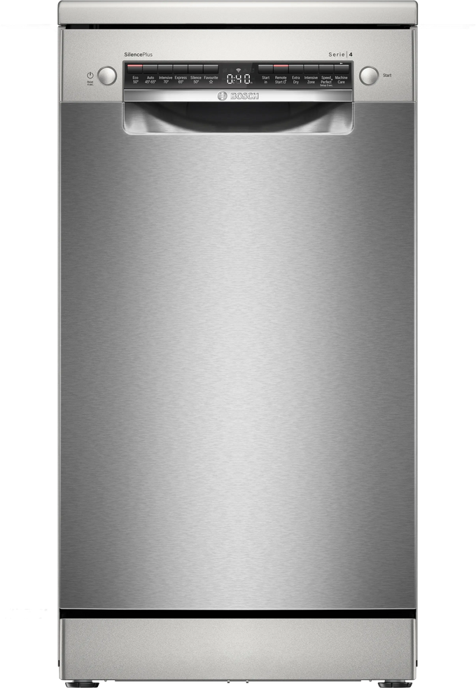 Bosch Series 4 Freestanding Dishwasher 45cm – Steel | SPS4HMI14G - Image 1