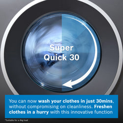 Bosch Series 6 10kg 1400 Spin Washing Machine Grey WGH254ARGB