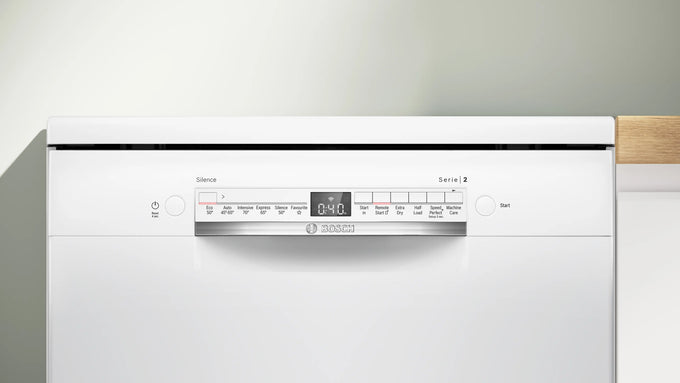 Bosch Series 2, Free-Standing Dishwasher, 60cm White 3 Drawer | SMS2HVW06G - Image 3