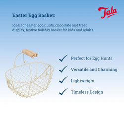 Tala Cream Easter Egg Basket