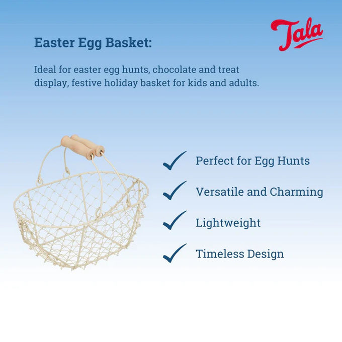 Tala Cream Easter Egg Basket - Image 3