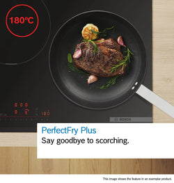 Bosch Series 6 80cm Induction Hob with Recirculated Extractor Matt Black PVQ81AH26E