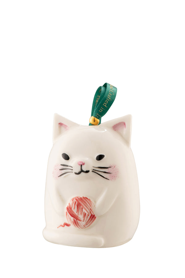 Belleek Classic Kitty Cat Ornament