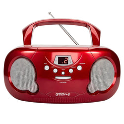 GROOV-E Portable CD & Radio Red