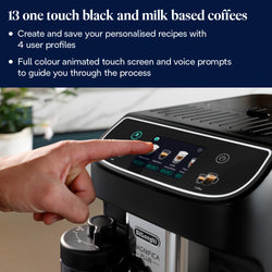 DeLonghi Magnifica Plus Automatic Bean to Cup Coffee Machine | ECAM320.60.B | Black