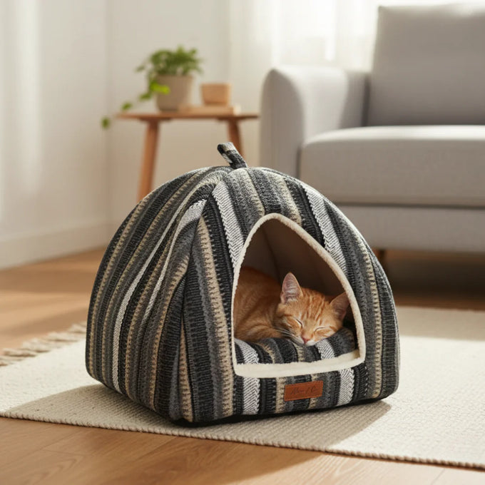 Hooded Raven Bed - Triangle - For Cats & Dogs - Image 4