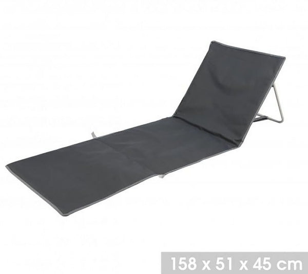Dark Grey Beach Mat 158x41x45cm, lightweight, foldable, portable for beach lounging – Keans Claremorris