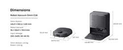Eufy Robot Vacuum Omni C28 With Extra Dust Bags - White| T211AV20