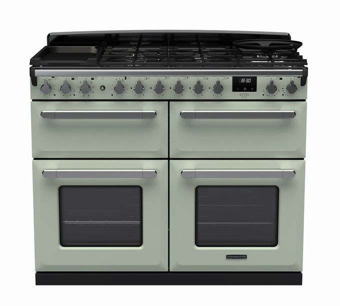 Rangemaster Dual Fuel Estel Deluxe 110cm Slow Cook Oven Chrome Trim - Image 7