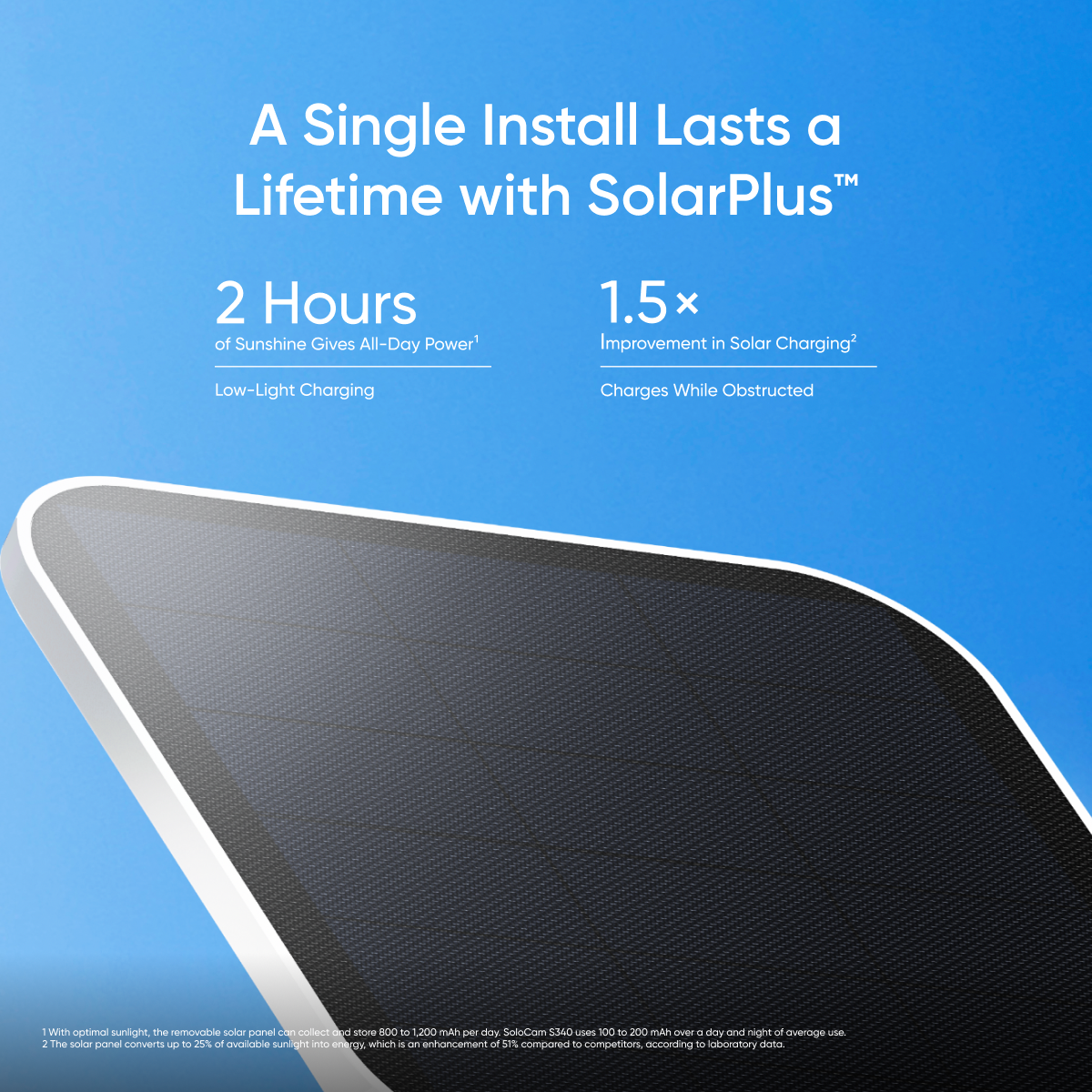 Eufy SoloCam S340 Wireless Security Camera Dual Lens and Solar Panel - Image 4