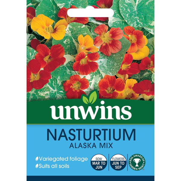 Nasturtium Alaska Mix - Seeds