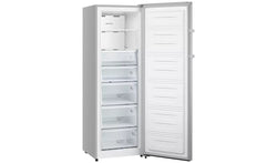 Hisense FV298N4ACE tall stainless steel freezer, spacious design, available at Keans Claremorris