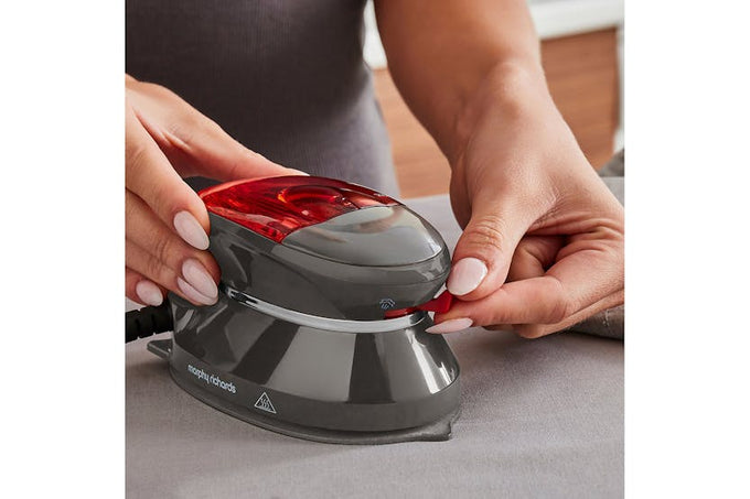 Morphy Richards 400W Compact Travel Steam Iron, lightweight and portable, available at Keans Claremorris.