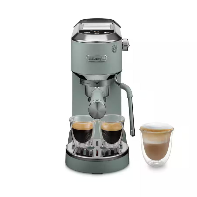 DeLonghi Dedica Arte Manual Espresso Coffee Maker with new Milk Frothing Function - Green Touch - Image 1