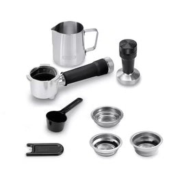 DeLonghi Dedica Arte Manual Espresso Coffee Maker with new Milk Frothing Function - Silver Stainless Steel Touch