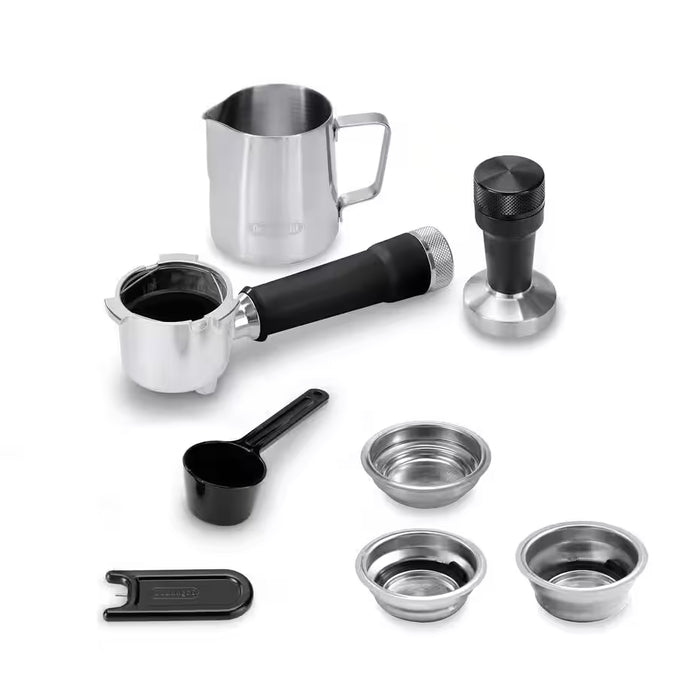 DeLonghi Dedica Arte Manual Espresso Coffee Maker with new Milk Frothing Function - Silver Stainless Steel Touch - Image 5