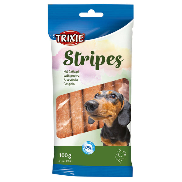 Poultry Stripes dog treats 10pcs 100g, vitamin-enriched, no added sugar, resealable bag – Keans Claremorris