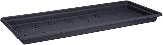 Green Basics Garden XXL Saucer 80cm in Living Black for balcony planters, water storage, Keans Claremorris