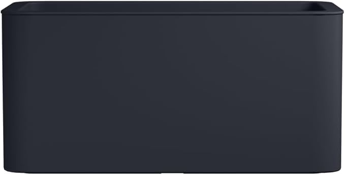 Jive Terrace 80cm anthracite planter, 100% recycled plastic, UV and frost resistant, indoor/outdoor, water reservoir – Keans