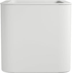 Jive Square 40cm white planter by Keans Claremorris, recycled plastic, UV and frost resistant, indoor/outdoor with water