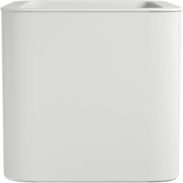 Jive Square 40cm white planter by Keans Claremorris, recycled plastic, UV and frost resistant, indoor/outdoor with water