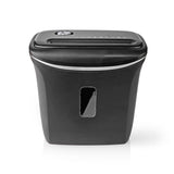 Nedis A4 shredder 6-sheet capacity, 12L bin, DIN-P4 security, reverse function for jams – Keans Claremorris store.