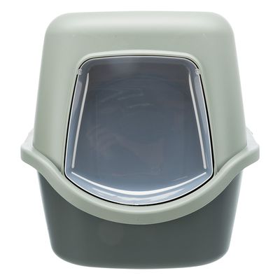 Vico Hooded Grey Cat Litter Tray with Hooded Design for Odor Control | Keans Claremorris