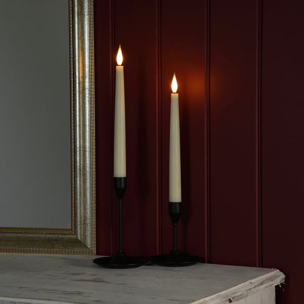 Alderbrook Ivory Set of 2 22cm Taper Candles