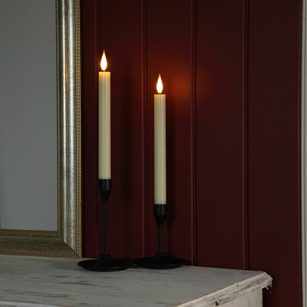 Alderbrook Ivory LED Dinner Candles 22cm – Set of 2