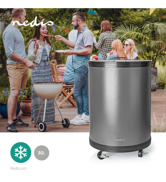 Nedis Party Cooler 30L ex-display model, portable beverage cooler, available at Keans Claremorris store.
