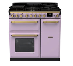 Rangemaster Dual Fuel Estel Deluxe 90cm Antique Brass Trim