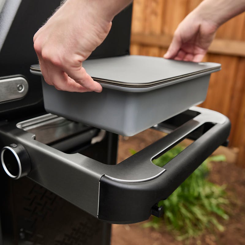 Weber Works Basin with Cutting Board Lid – durable kitchen prep tool, multi-functional, available at Keans Claremorris