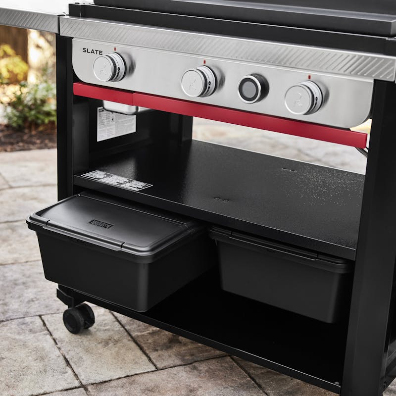 Weber Works Outdoor Storage Bin - durable, weather-resistant garden storage, available at Keans Claremorris.
