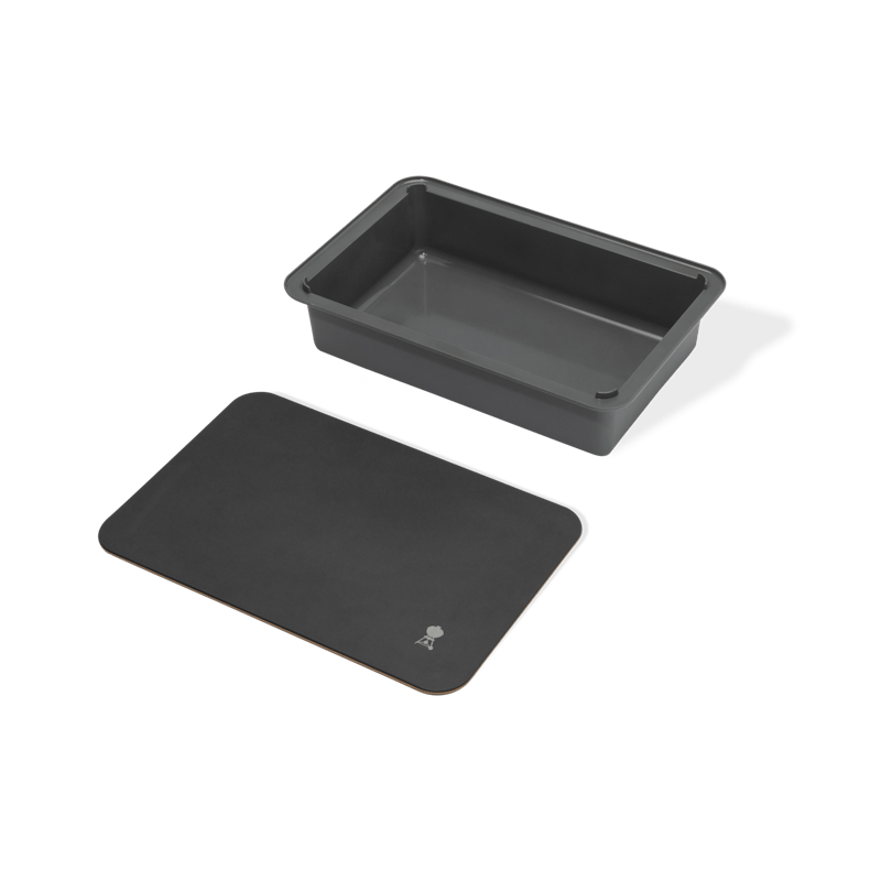 Weber Works Basin with Cutting Board Lid – durable kitchen prep tool, multi-functional, available at Keans Claremorris