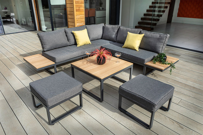 Singapore Square Corner Platform Set | Garden Furniture Set - Image 4