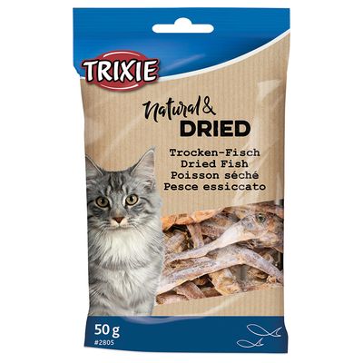 Dried Anchovy Fish Treats for Cats 50g – High Protein, Easy Digestion, Supports Skin, Coat, Eye & Brain | Keans Claremorris