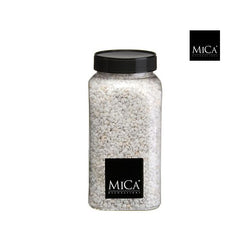 White granulate decorative stones 2-3mm in 650ml jar, ideal for crafts, plant pots, candles – Keans Claremorris