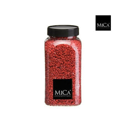 Red granulate decorative stones 650 ml jar, 2-3 mm, ideal for DIY, plant pots, candles – Keans Claremorris