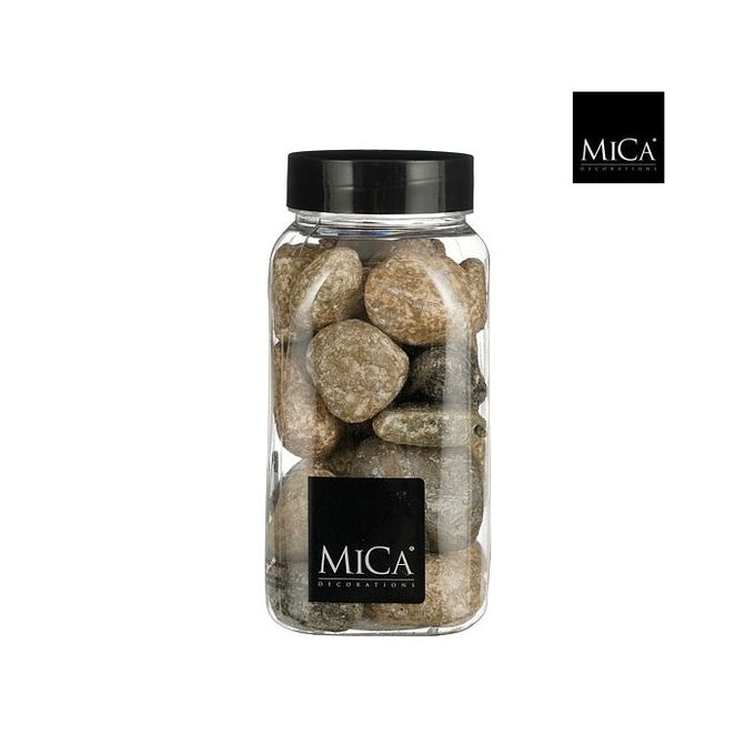 Beige decorative stones 650 ml jar, 2-4 cm natural stones for home décor and crafts – Keans Claremorris