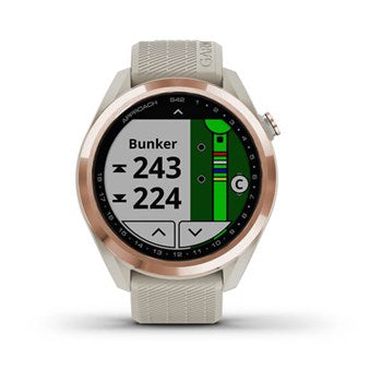 Garmin Approach S42 Golf Watch Rose Gold with Light Sand Band – GPS Golf Smartwatch | Keans Claremorris